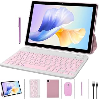 2 in 1 tablet with keyboard case, stylus…