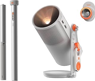 Compare XGIMI MoGo 4 2025 NEW Portable Projector with PowerBase Stand, 5 Hours of Playtime, Google TV with Licensed Netflix, 360° Adjustable Stand, 450 ISO Lumens, 2 x 6W Harman Kardon at KSA Price