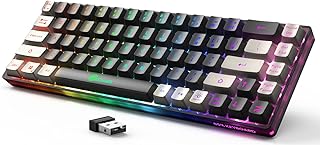 Compare Wireless Gaming Keyboard, 65% Rechargeable, Backlit Gaming Keyboard, 68 Keys UltraCompact AntiGhosting Conflict Free, Wireless Keyboard for PC, Laptop, Windows at KSA Price