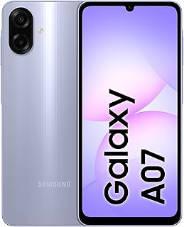 Compare Samsung Galaxy A07 LTE, Android Smartphone, 128GB Storage, 4GB RAM, Light Violet, 6x OS Upgrades, Large Display, 6nm Processor, Travel Adaptor Included KSA Version at KSA Price