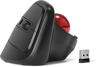 Compare MicroPack Ergonomic Wireless Mouse with Trackball and 5 Adjustable DPI, Easy Thumb Control, Precise & Smooth Tracking. Update Bluetooth MediumSized Right Hand Mouse for Laptop, PC, Mac, Windows at KSA Price