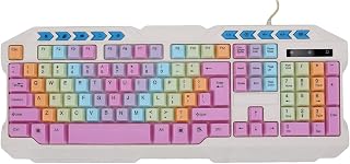 Compare XUMIUZIY Colorful Computer Keyboards USB Wired, Quiet at KSA Price