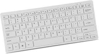 Compare YDuupxe Mini USB Wired Keyboard for Desktop Laptop PC, 78 Key Portable Design, Standard USB Interface, for Writers Editors Programmers White at KSA Price