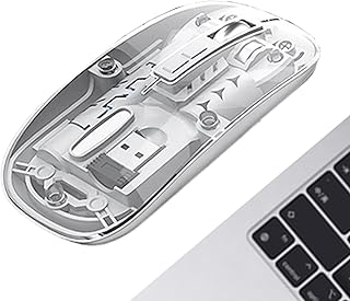 Compare Computer Mouse Wireless,Clear Computer Accessories,Cordless Rechargeable Mouse  for Office School Library Designers Gamers Students Travelers Remote Work Presentation Digital Art Video Editing at KSA Price