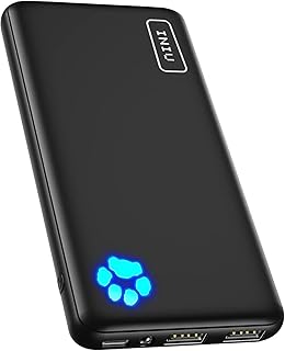 INIU Power Bank, USB C in&Out Slimmest 10000mAh…