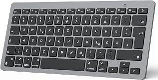 Compare OMOTON Bluetooth Keyboard for Mac Ultra Thin QWERTZ Grey at KSA Price