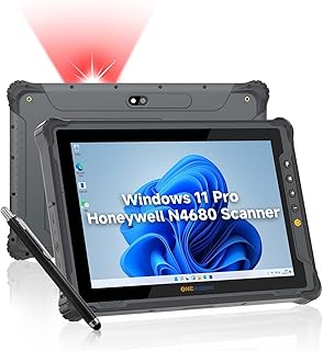 Compare ONERugged Rugged Tablet with Barcode Scanner M80J, 8 Inch Windows 11 Pro Enterprise Robust Tablet with Honeywell N4680 Scan Engine, 5000mAh, QR Inventory Scanner, 8GB+128GB Industrial Work PC for WMS at KSA Price