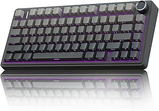 Compare AULA F75 Pro Wireless Mechanical Keyboard,75% Hot Swappable Custom Keyboard with Knob,RGB Backlit,Prelubed Reaper Switches,Side Printed PBT Keycaps,2.4GHzUSBCBT5.0 Mechanical Gaming Keyboards at KSA Price