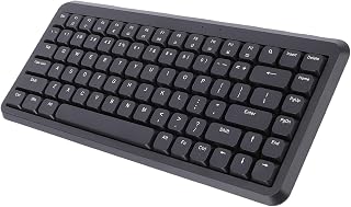 Compare SENECESLI 2.4G Wireless Keyboard, 75% Compact 84 Keys Full Sized Silent Computer Keyboard, 12 Multimedia Shortcut Keys, Full Size Keypad for Computer Laptop Black at KSA Price
