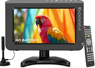 Jexiop 10.1inch Portable TV,720P Screen Small Television…