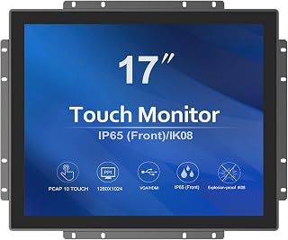 Compare GreenTouch Industrial Open Frame Touch Monitor 17" 10 Points  PACP  1280 x 1024  Metal Enclosure with Builtin HDMI, DVI and VGA ports at KSA Price
