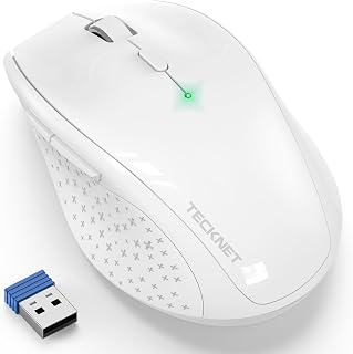 TECKNET 2.4G Classic Wireless Mouse for Laptop,…