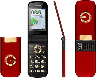 Compare Flip Phone for Seniors, A Backup Phone, 2.6 Inches Big Screen, Big FontLoudspeakersDual Card Dual Standby, with MP3 Music Playback+One Key Fast Dial, for Young And Old,Red at KSA Price