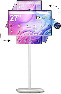 27" FHD Smart Portable TV, Rolling TV…
