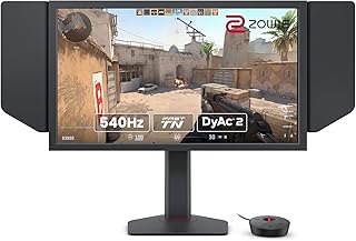 Compare BenQ ZOWIE 24" 540Hz 1080p Monitor XL2586X FHD 1920 X 1080, Fast TN, DisplayPort, HDMI 2.1, Height Adjustable, Gaming Esports Grade Monitor, Extreme Motion Clarity DyAc2, KSA Version  3 YRS WARRANTY at KSA Price