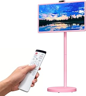Smart Portable Tv On Wheels, Cordless Touch…
