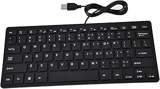 Mini USB Wired Keyboard for Desktop Laptop PC,…