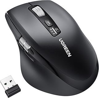 Compare UGREEN Wireless Mouse BT5.42.4G Silent 5000DPI with UltraFast Scrolling at KSA Price