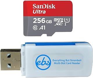 Compare SanDisk MicroSD Ultra 256GB Memory Card for Motorola Phone Works with Moto G54, Moto G Power 5G, Moto G 2023 SDSQUAC256GGN6MN Bundle with 1 Everything But Stromboli MicroSDXC & SD Card Reader at KSA Price