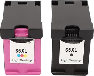 Compare Ink, 2pcs 65XL Black Color Print Ink Cartridges Replacement Printer Accessories for for DeskJet 2600 2620 2621 2622, for AMP 100 120 125 130, for ENVY 5010 5012 5014 5020 at KSA Price