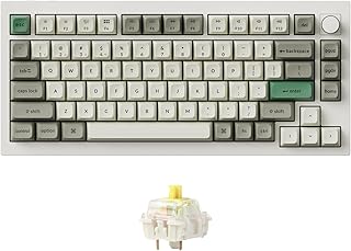 Compare Keychron Q1 Max RGB QMKVIA Custom Mechanical Keyboard, Full Metal Programmable Knob 2.4 GHzBluetoothWired Keyboard with HotSwappable Gateron Jupiter Banana Switch for Mac Windows Linux  White at KSA Price