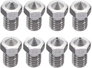 Compare 5pcslot 3D Printer Parts V5V6 Stainless Steel Nozzle 0.4mm 0.3mm 0.5mm for Thread M6 Extruder Head 1.75MM3.00MM Filament 3D Printing Accessories Size : 0.8mm 1.75mm at KSA Price