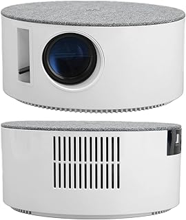 Compare 1080P Mini Projector, 9000 Luminous Wireless Portable Projector, 1000:1 Contrast Ratio Home TV Projector with Stereo Loudspeaker, for Home Theater at KSA Price