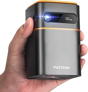 FATORK Mini Projector, 5G WiFi 6 Bluetooth Short…