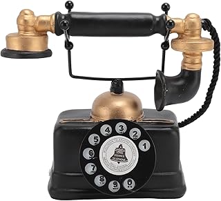 Compare Retro Telephone Ornament, Vintage Corded Telephone Decoration for Cafe, Gallery, Office, Hotel at KSA Price