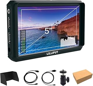 Compare Lilliput A5 5 inch 1920x1080 HD 441ppi IPS Screen Camera Field Monitor 4K HDMI Input output Video for A7 A7R A7S III A9 DSLR Zhiyun Crane 2 M TILTA G2X RoninS at KSA Price