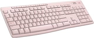 Compare Logitech K270 Wireless Keyboard for Windows, 2.4 GHz Wireless, FullSize, Number Pad, 8 Multimedia Keys, 2Year Battery Life, Compatible with PC, Laptop  Rose at KSA Price