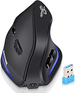 ECHTPower 2024 Update Ergonomic Wireless Mouse, 2.4GHz…