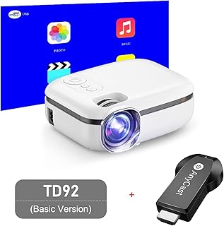 Compare Portable Projector, Mini Projector Native Smart Projector Full HD Video Home Theater Portable Proyector Color : Basic Anycast at KSA Price