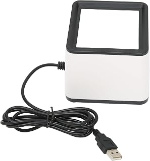 Compare Eacam Hands Free Portable Multifunction Barcode Scanner with Fast Scanning for Desktop Mobile Payment, ABS Material White Color at KSA Price