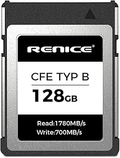 Compare RENICE 128GB CFexpress Type B Card Camera Memory Cards NVMe PCIe 3.0 TLC Flash Memory Card Max Read 1780MBs at KSA Price