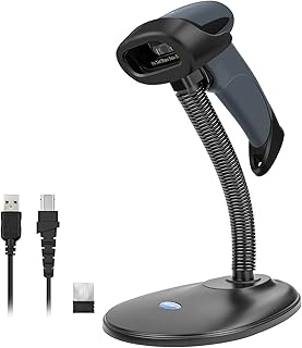 Compare NETUM Bluetooth Barcode Scanner with Stand 2.4G Wireless & Bluetooth & Wired 1D CCD Scanner Gun for Supermarket, Store, Warehouse Handheld Bar Code Reader Work with Windows, Mac,Android, iOS at KSA Price
