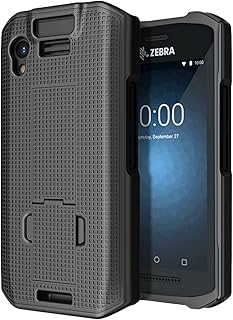 Compare Nakedcellphone Case with Stand for Zebra TC21 TC26 Mobile Computer Scanner, Textured Slim Hard Shell Protector Cover with Kickstand  Black at KSA Price