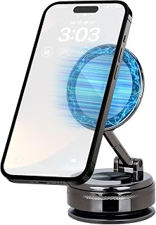 Compare Aputue Car Phone Mount Magnetic, Dashboard Windshield Air Vent Holder for Cell Phone, Universal Secure Smartphone Cradle, Strong Magnet Support for Auto Truck SUV Vehicle, Easy to Install at KSA Price