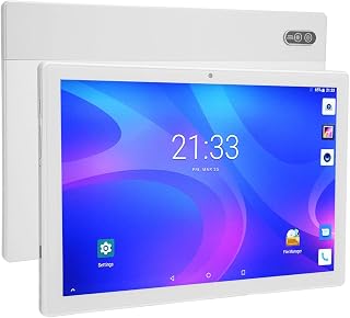 Compare Tablet 10 Inch Android 11, 8GB RAM 256GB ROM, 8MP 13MP, 8800mAh Battery 8 Core IPS HD Touchscreen Tablets SilverUK at KSA Price