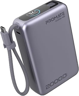 Promate 45W PD Power Bank 20000mAh with Built-In…