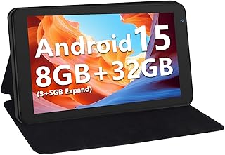 7 Inch Tablet with Case, Five Core Android 15…
