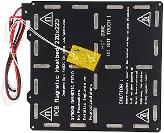 Compare FOOJO Heated Bed, Good Thermal Conductivity 3D Printer Accessories 220x220mm Black for 3D Printer Size : 1 at KSA Price