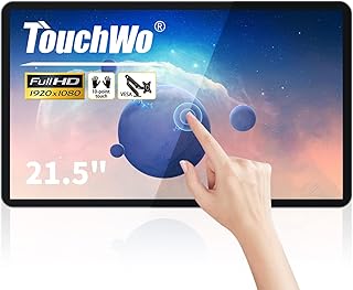 Compare 21.5 inch Capacitive MultiTouch Screen Industrial Monitor, 16:9 Display 1920 x 1080P, Builtin Speakers, VGA & HDMI Monitor for PC, POS, Small Business, Restaurant at KSA Price
