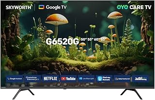 Compare Skyworth 60G6520G  60" UHD 4K 60Hz LED Google TV, HDR10, Filmmaker Mode, Eye Care 2.0, Game Mode, 3xHDMI, 2xUSB, DTS Studio Sound, and Findmy Remote. 2 Years Warranty at KSA Price