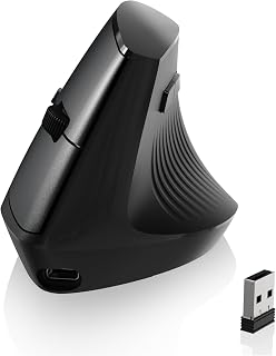 A.JAZZ I300 Vertical Ergonomic Optical Mouse,2.4G…