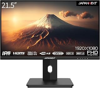 Compare JAPANNEXT PC Monitor | Charges your computer via USBC 65W | 21.5" | Full HD | IPS panel | Adjustable tilt | Portrait mode | Blue light filter | KVM technology | JNI215FLFHSPC65W at KSA Price