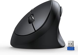 Compare TECKNET Ergonomic Mouse, 4800 DPI 5 Adjustable DPI Levels, Wireless Vertical Mouse, 6 Buttons, 2.4G Silent Mouse for Laptop, PC, Chromebook, Mac  Black at KSA Price