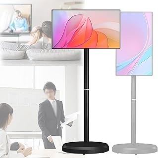 Compare 21.5'' HD Mobile Smart Display on Wheels, Portable Monitor, Wireless Touchscreen, Builtin 6000mAh Battery, Android 13 for Streaming, Remote Working & Versatile Use Black4GB+64GB at KSA Price