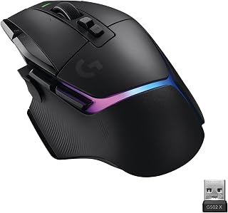 Compare Logitech G G502 X PLUS LIGHTSPEED Wireless RGB Mouse for Gaming  Optical Mouse with LIGHTFORCE Hybrid Breaker, LIGHTSYNC RGB, HERO 25K Gaming Sensor, Compatible with PC  MacOSWindows  Black at KSA Price
