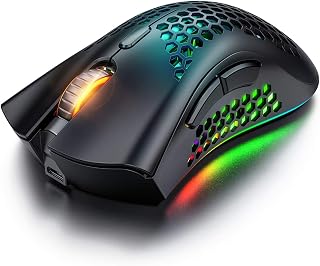 ELECDON Wireless Gaming Mouse, Gaming Mice with Honeycomb…